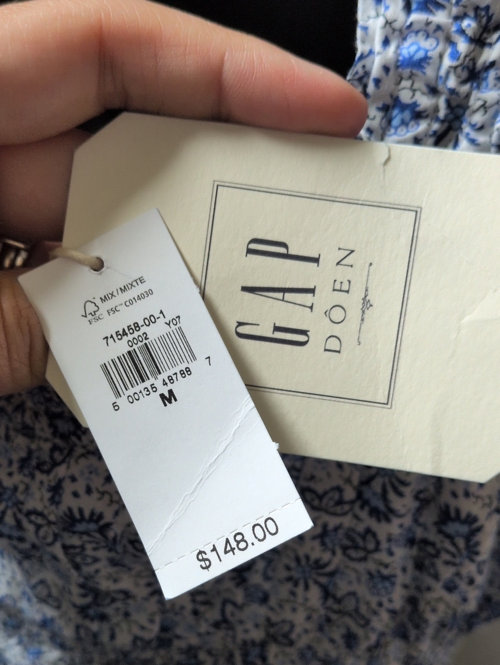 ✨ nwt Gap X DOEN floral Midi Dress Size M - Picture 4 of 8